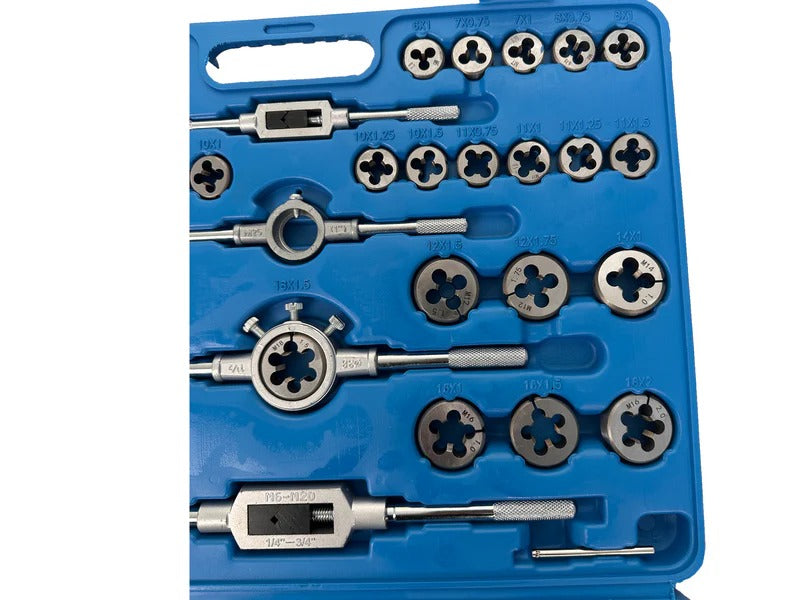 Комплект плашки и метчици, 110 части, M2-M18 GEBO TOOLS