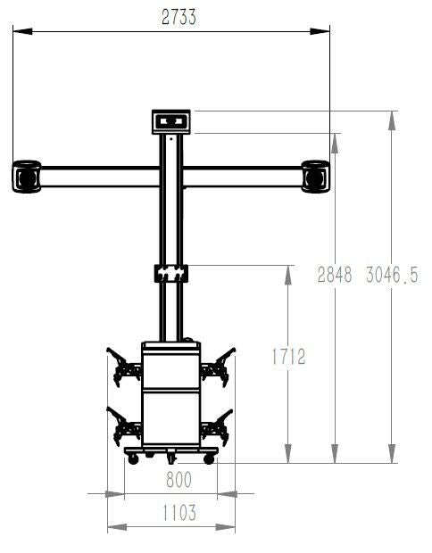 Машина за реглаж на гуми 3D INVENTO