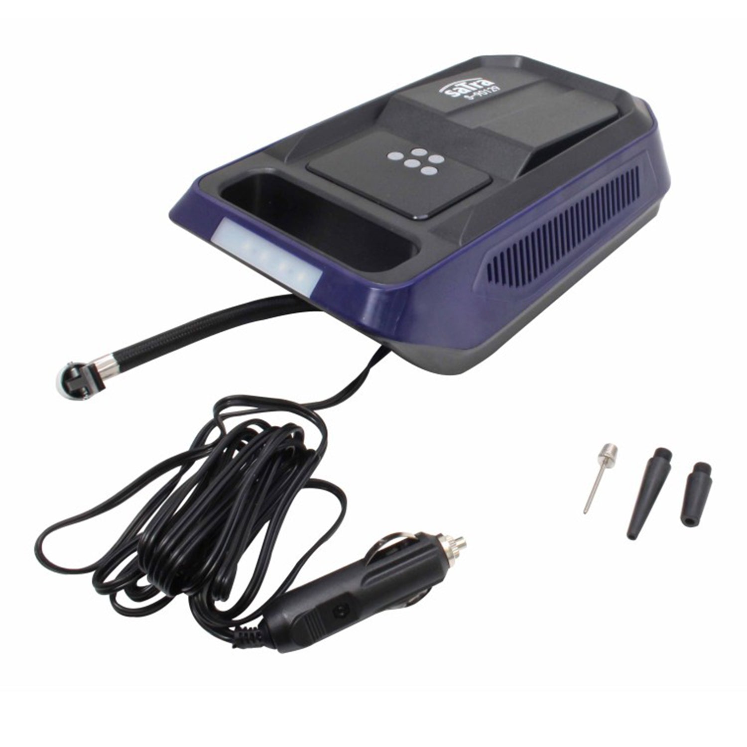 Преносим автомобилен компресор 12V с цифров манометър - 120W / 10,3 бара