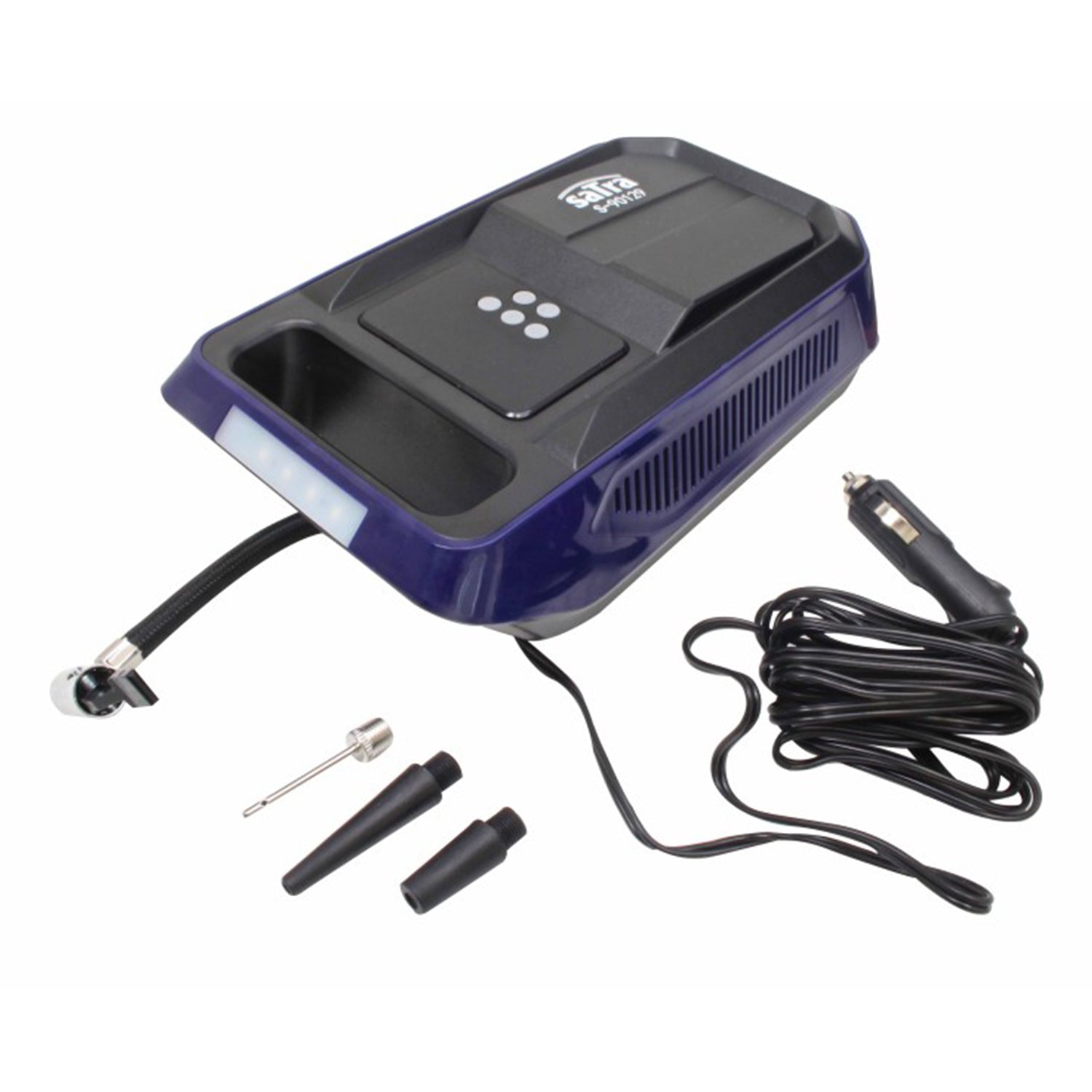 Преносим автомобилен компресор 12V с цифров манометър - 120W / 10,3 бара